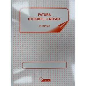 Ankara Ostim Durusoy Kırtasiye Fatura 3 Nüsha