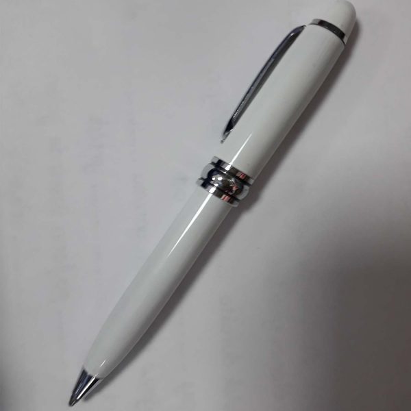 Ostim Durusoy Kırtasiye Kısa Tükenmez Kalem Çevirmeli Beyaz 11 cm